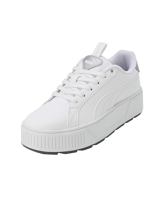 Puma Womens Karmen Pop-up Metallics Sneaker ( White , 4 )