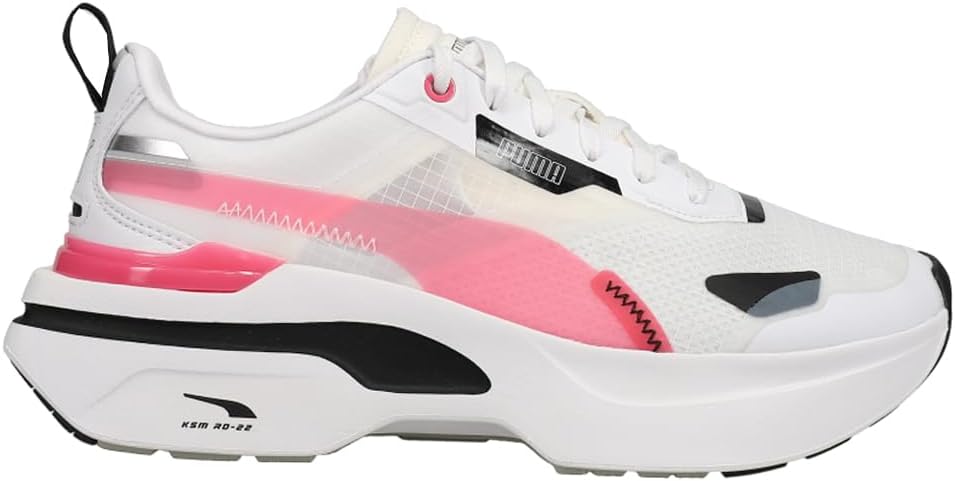Puma Womens Kosmo Rider Shoes (Puma White/Sunset Pink , 4 UK )