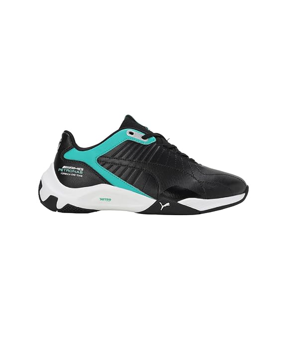 PUMA Unisex-Kid MAPF1 Kart Cat RL Nitro Jr Black-White Sneaker - 6 UK