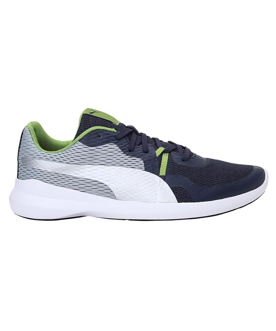 Puma Mens Wave V1 Peacoat-Quarry-Greenery Running Shoe - 6 UK
