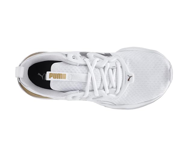 PUMA | Zone XT Metal Women's Training Shoes | White-Metallic Gold | 3UK