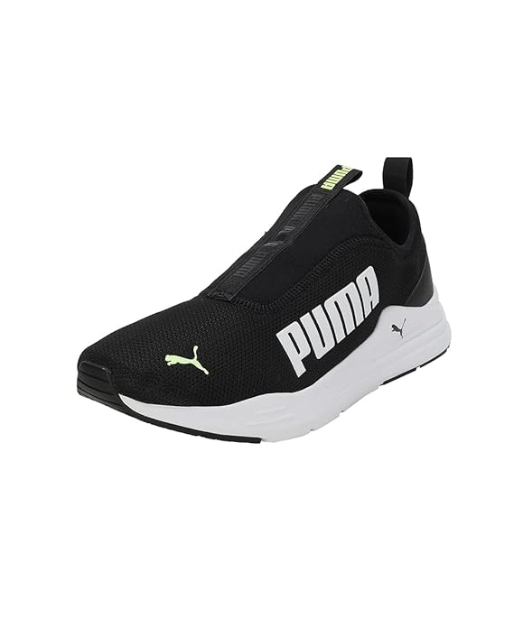 PUMA Unisex-Adult Wired Rapid Black-White-Fast Yellow Sneaker - 10 UK