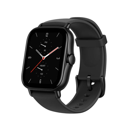 Amazfit GTS 2 Smart Watch, 1.65"(4.25cm) AMOLED Display, Built-in Amazon Alexa, Built-in GPS, SpO2 & Stress Monitor, Bluetooth Phone Calls, 3GB Music Storage, 90 Sports Modes (Midnight Black)