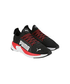 Puma Unisex-Kid Softride Premier Slip-On Jr Black-for All Time Red-White Walking Shoe - 6 UK