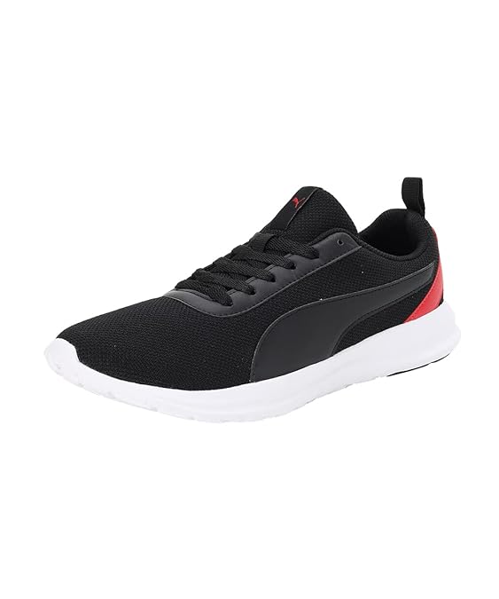 Puma Men Zelus Sneaker ( Black-High Risk Red-White , 7 )