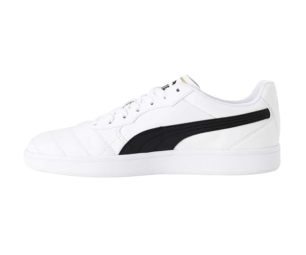 Puma Unisex-Adult Astro Kick SL White-Team Gold-Gray Violet Sneaker - 9 UK