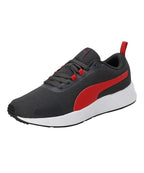 Puma Mens Pacer Max V1 Dark Shadow-High Risk Red-Puma Black Running Shoe - 9 UK