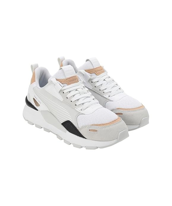 Puma Womens RS 3.0 Soft WNS White-Feather Gray Sneaker - 4 UK