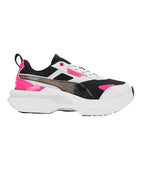 PUMA Womens Kosmo Rider Tech Wns Black-Feather Gray Sneaker - 4UK