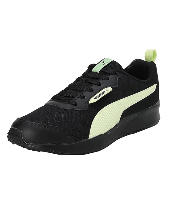 Puma Mens Ampi Black-Pistachio Running Shoe - 9UK