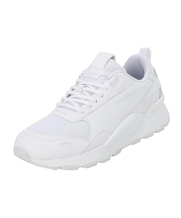 Puma Unisex-Adult RS 3.0 Essentials White-Black Sneaker - 11 UK