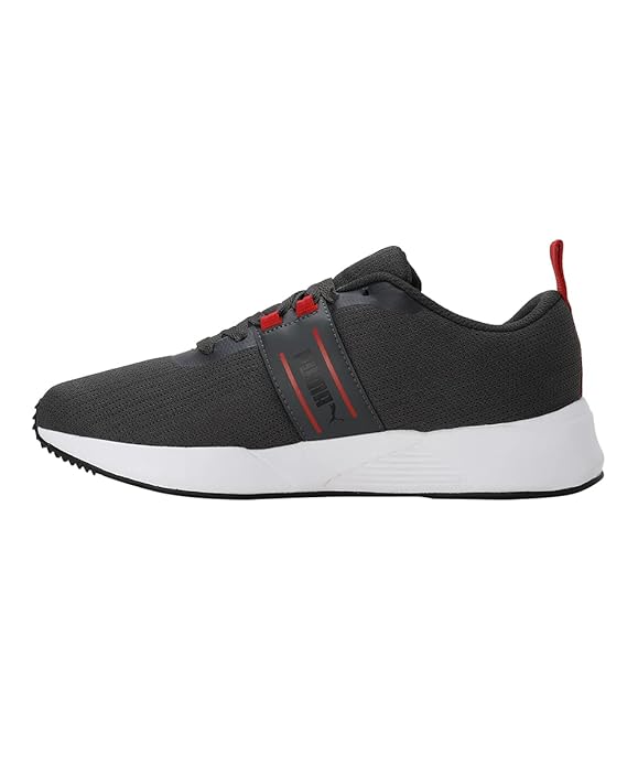 Puma Mens Pacer Max V1 Dark Shadow-High Risk Red-Puma Black Running Shoe - 9 UK