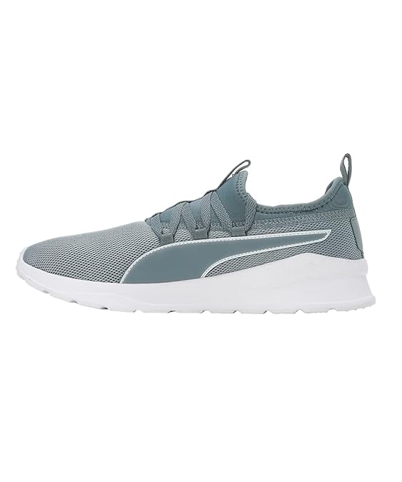 PUMA Mens Manor V2, Quarry-High Rise-White, Sneaker - 9UK