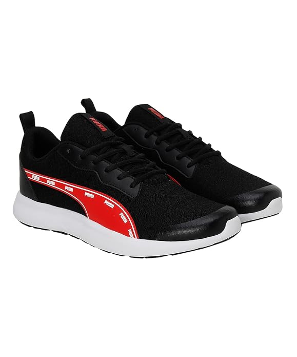 Puma Unisex-Adult Raptor, Black-Burnt Red-White, Sneaker - 7UK