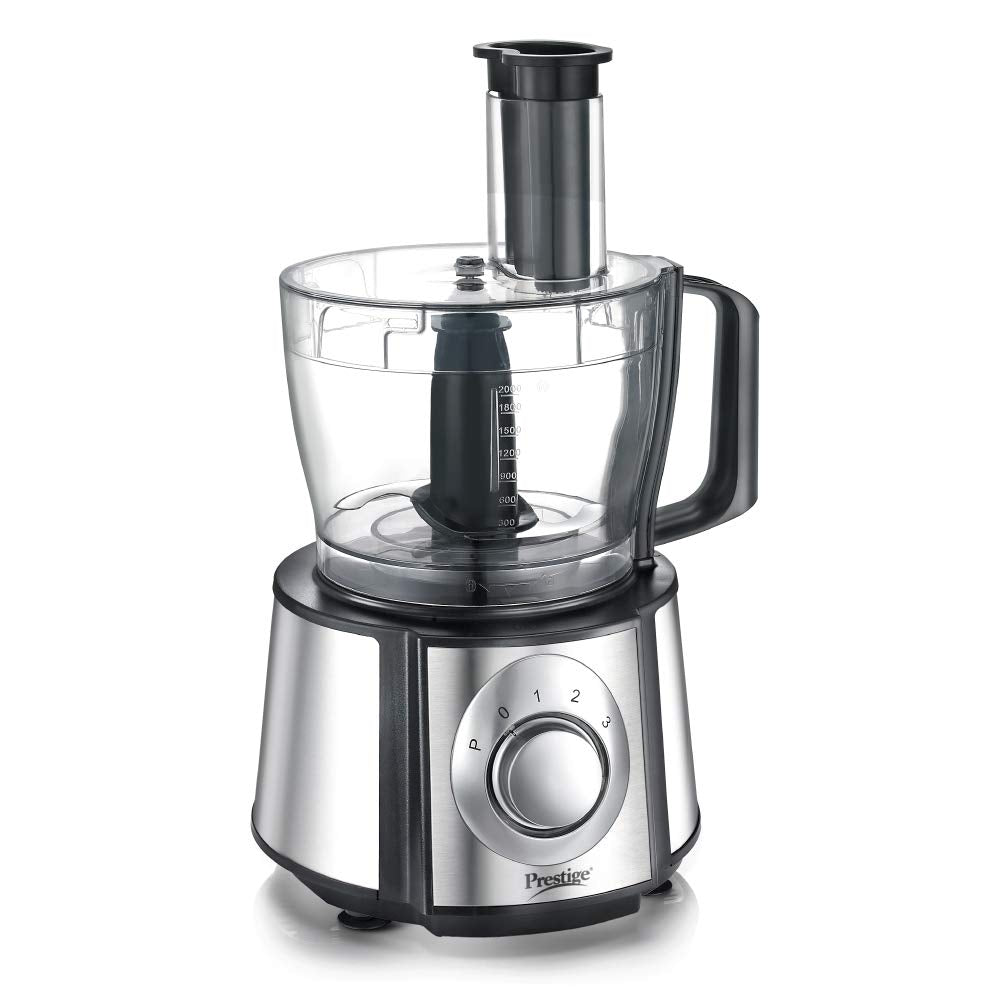 Prestige Partner Food Processor, 1000 Watt, Black and Silver
