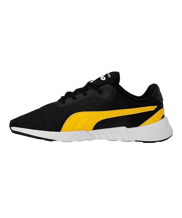 PUMA Unisex-Adult PL Tiburion Black-Lemon Chrome-White Sneaker - 7 UK