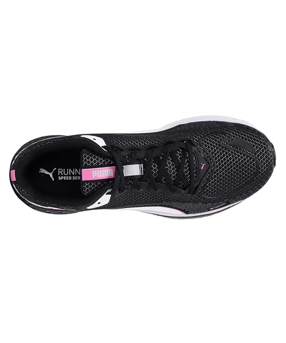 PUMA Women, SPEED SUTAMINA 2 Wn's, Black-White-Luminous Pink, Running Shoe, 4UK