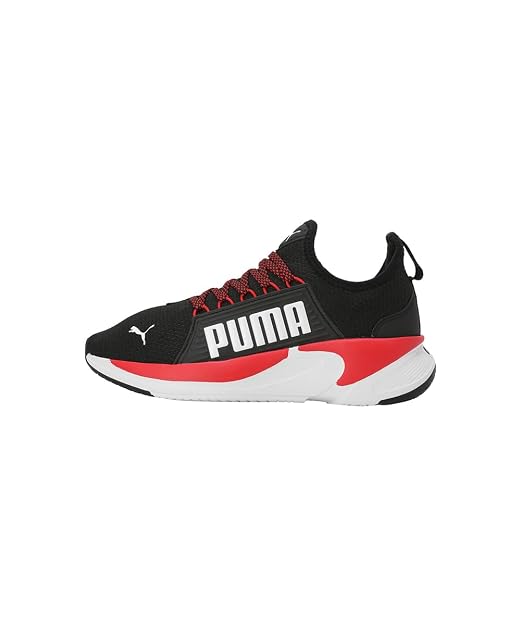 Puma Unisex-Kid Softride Premier Slip-On Jr Black-for All Time Red-White Walking Shoe - 6 UK