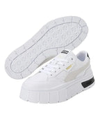 Puma Womens Mayze Stack WNS Puma White-Vaporous Gray Sneaker - 4 UK