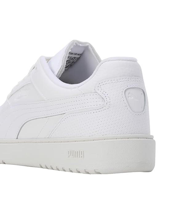 Puma Unisex-Adult, Doublecourt Club 48, White-Warm White, Sneaker, 8UK