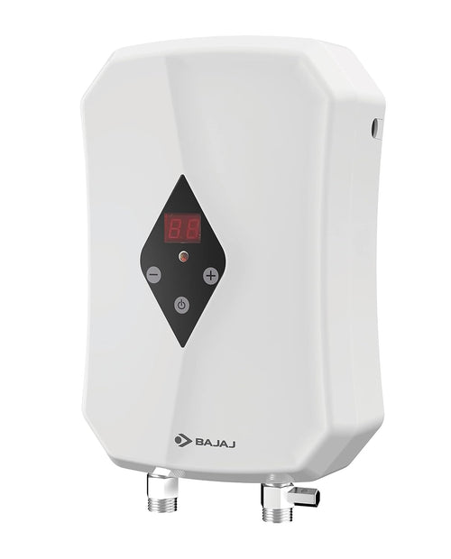 Bajaj Flashy 3kW Tankless Instant Water Heater, White
