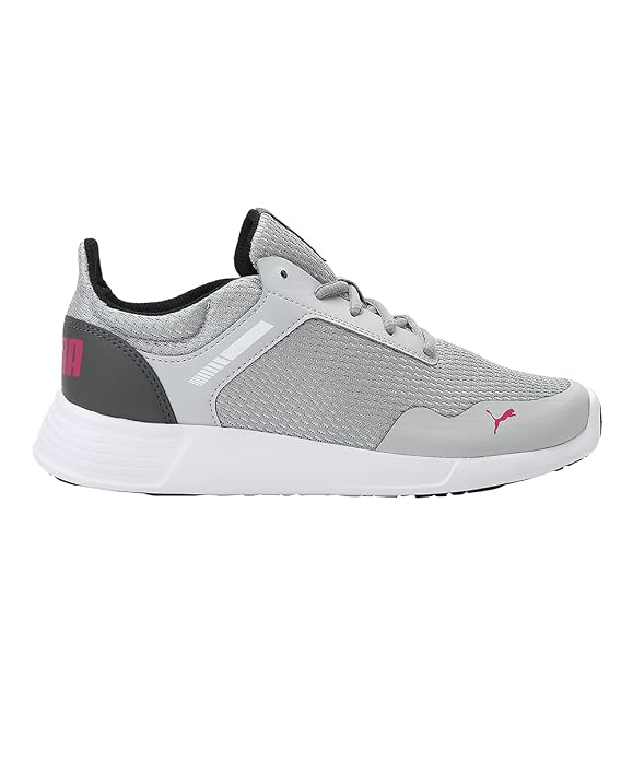 Puma Womens Cora WN's Black-Dark Shadow-Silver Sneaker - 4 UK