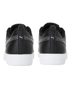 Puma Womens Smash WNS v2 Mono Black-Dark Shadow-White Sneaker - 3 UK