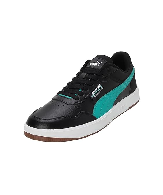 Puma Unisex-Adult MAPF1 Court Ultra Black-Spectra Green-White Sneaker - 11 UK