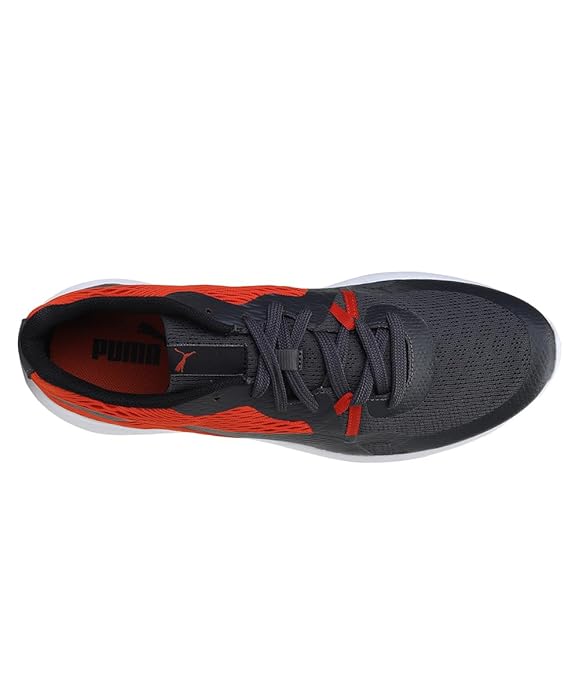 Puma Mens Wave V1 Asphalt-Pureed Pumpkin-Puma Black Running Shoe- 10 UK