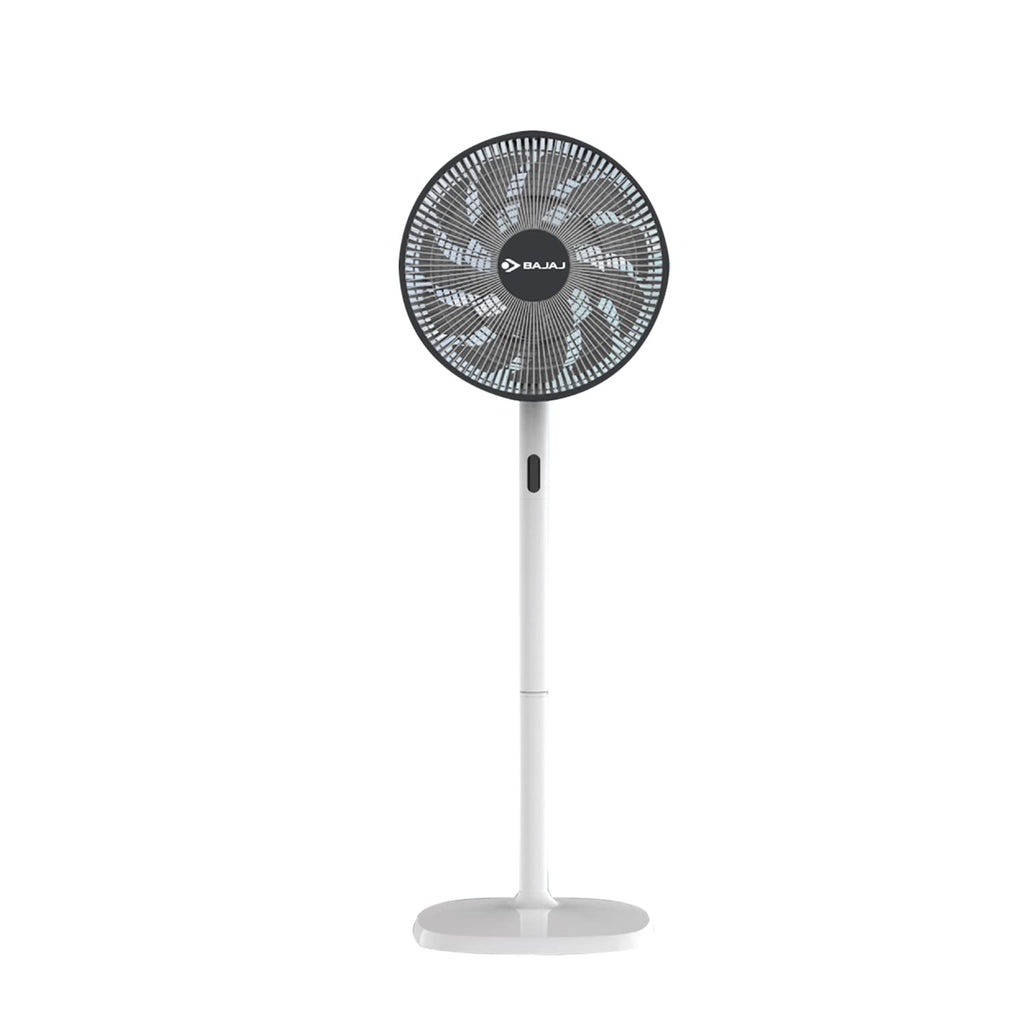 Bajaj Dominus 18 350 mm Pedestal Fan, BLDC Motor with Remote 18 Blades Fan, Grey+ Black,Regular