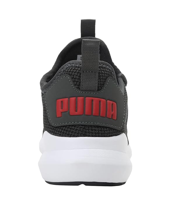 Puma mens Corode Dark Shadow-Silver-High Risk Red Running Shoe- 10 UK