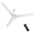 Polycab Silencio Mini 1200mm 5-Star BLDC, Remote Ceiling fan for home | 55% Energy Saving, 100% Copper, High Speed, 25 Speed Setting, Reversable & Timer | 4-yr Warranty【Matt White】