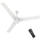 Polycab Silencio Mini 1200mm 5-Star BLDC, Remote Ceiling fan for home | 55% Energy Saving, 100% Copper, High Speed, 25 Speed Setting, Reversable & Timer | 4-yr Warranty【Matt White】