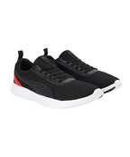 Puma Mens Zelus, Black-High Risk Red-White, Sneaker - 7UK