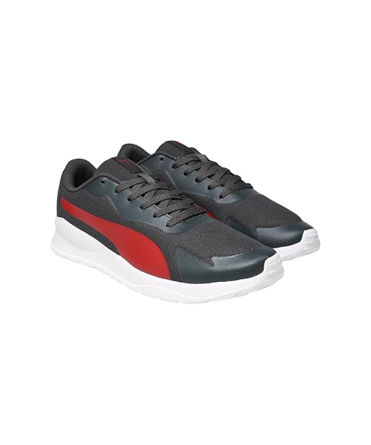 Puma Mens Wembley Dark Shadow-High Risk Red Sneaker- 6 UK