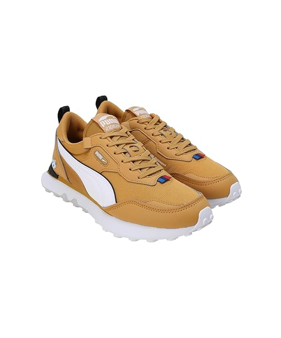 Puma Unisex-Adult BMW MMS Rider FV Amber-White Sneaker - 6 UK