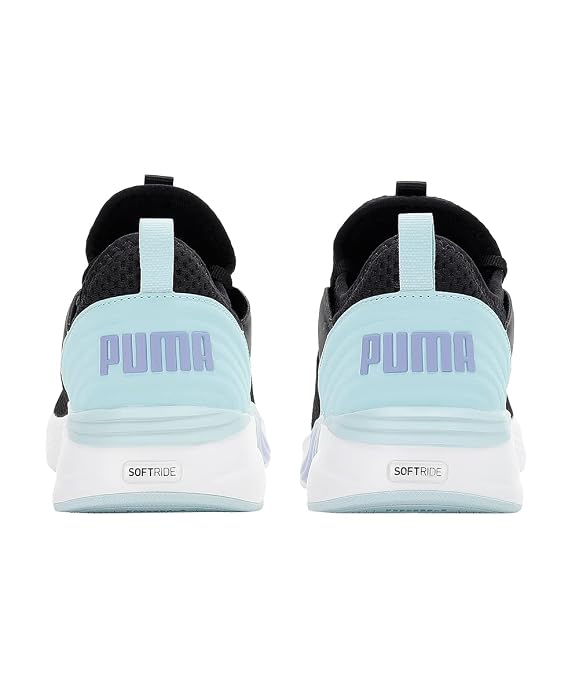 Puma Womens Softride Ruby Luxe WN's Black-Light Aqua Running Shoe - 3UK