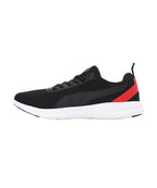 Puma Mens Zelus, Black-High Risk Red-White, Sneaker - 6UK