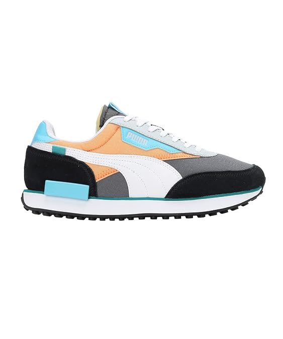 Puma Unisex-Adult Future Rider Play ON Cool Dark Gray-White Sneaker - 3UK
