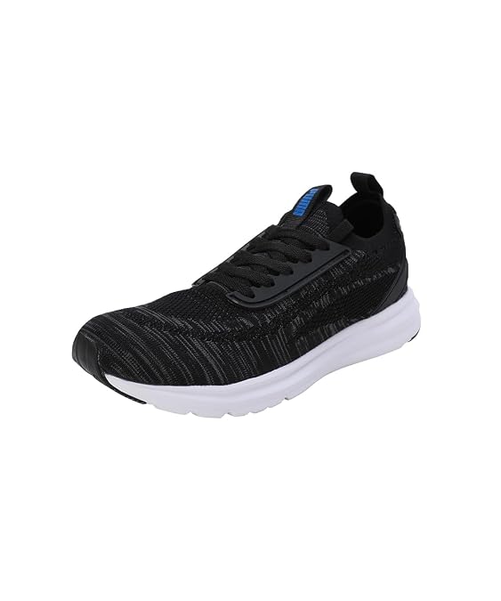 Puma Mens Ziggy Black-Cool Dark Gray-Racing Blue Running Shoe - 10 UK