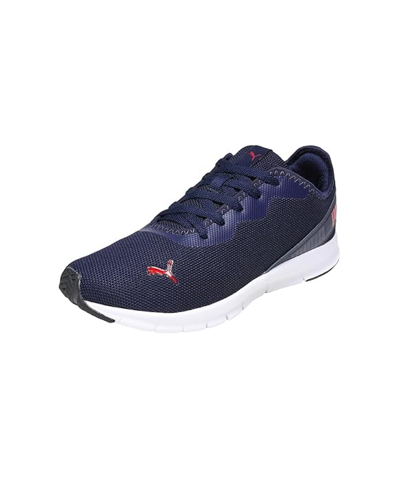 PUMA  Hustle V2 Men's Shoes  (Peacoat-High Risk Red , 6)