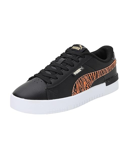 PUMA Women, Jada AP, Black-Vibrant Orange-Team Gold, Sneaker, 3UK