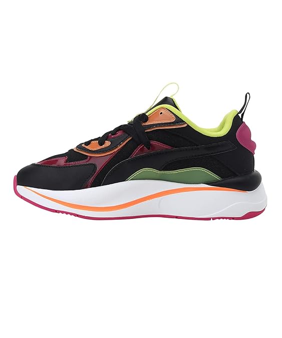 Puma Women RSCurve CLights Sneaker ( Black-Beetroot Purple , 3 )