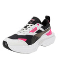 PUMA Womens Kosmo Rider Tech Wns Black-Feather Gray Sneaker - 4UK