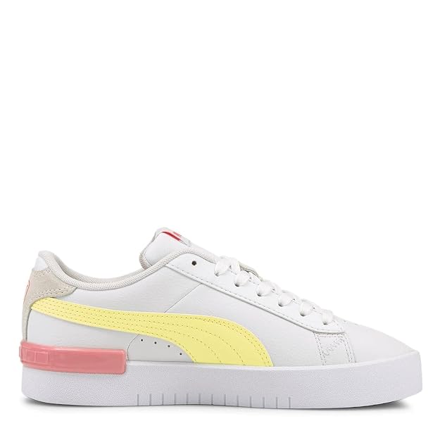 PUMA Jada Blend Puma White-Soft Fluo Yellow 4 UK