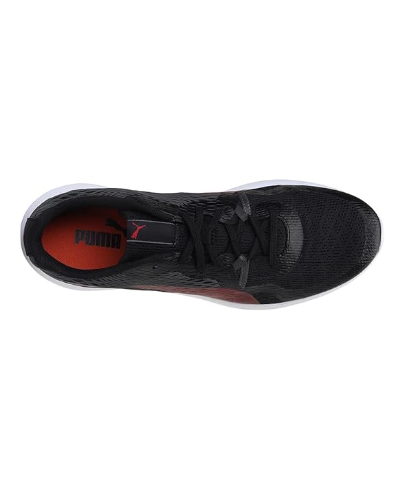 Puma Mens Wave V1 Puma Black-High Risk Red Running Shoe - 11 UK
