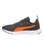 Puma mens Snatch V2 Dark Shadow-Vibrant Orange-White Sneaker - 8 UK