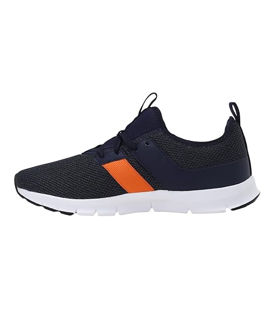 Puma Mens Flex Hype Peacoat-Vibrant Orange Running Shoe - 8 UK