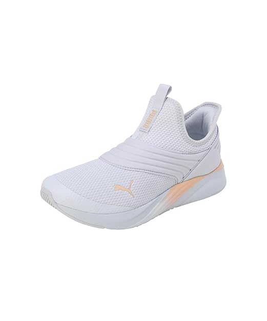 PUMA Women, Softride Sophia2 Slip-On Wns, Silver Mist-Peach Fizz, Running Shoe, 3UK