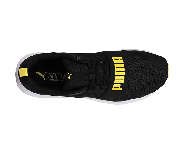 Puma Unisex Adult Wired Black-Blazing Yellow Sneakers-7 UK